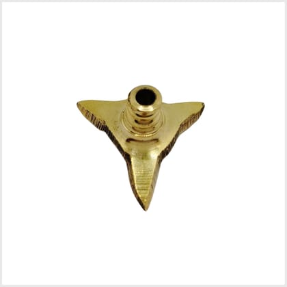 Thiri Holder for Diya (2 Pieces) � Brass Wick Holder (23 mm Height) � Durable Vilakku Thiri / Wick Holder / Diya Batti Holders for Pooja, Karthika Deepam, Spiritual Rituals & Home Decor