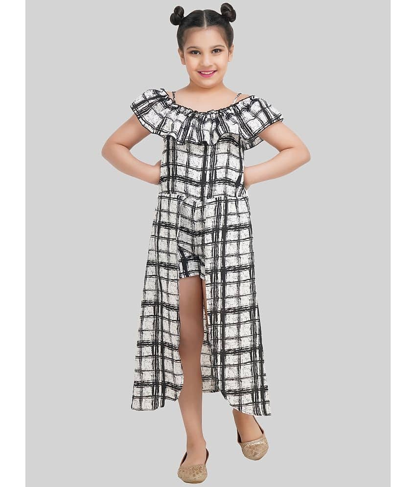 Being Naughty Crepe A-line Dress For Girls ( Pack of 1 , White )