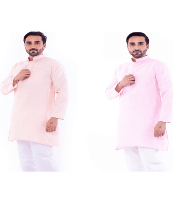 DESHBANDHU DBK Multi Cotton Kurta Pack of 2