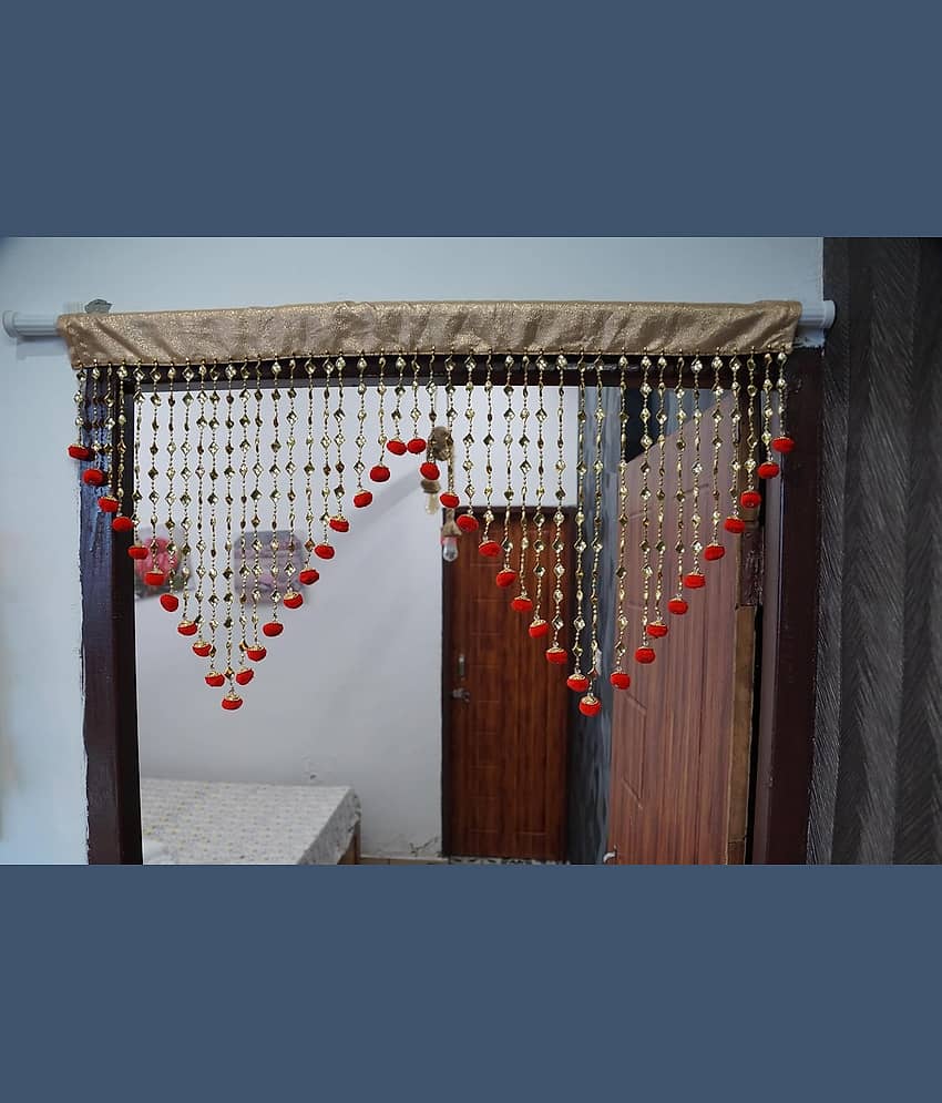 PINDIA Single Window Solid String Curtain