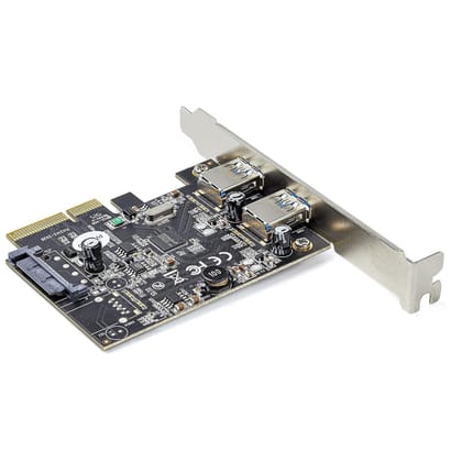 PCI Express Card with 2 USB 3.0 Ports Up to 5 Gbps Speed, PCI-E Network Interface Card (Black) PCI Express Card with 2 USB 3.0 Ports Up to 5 Gbps Speed, PCI-E Network Interface Card (Black)