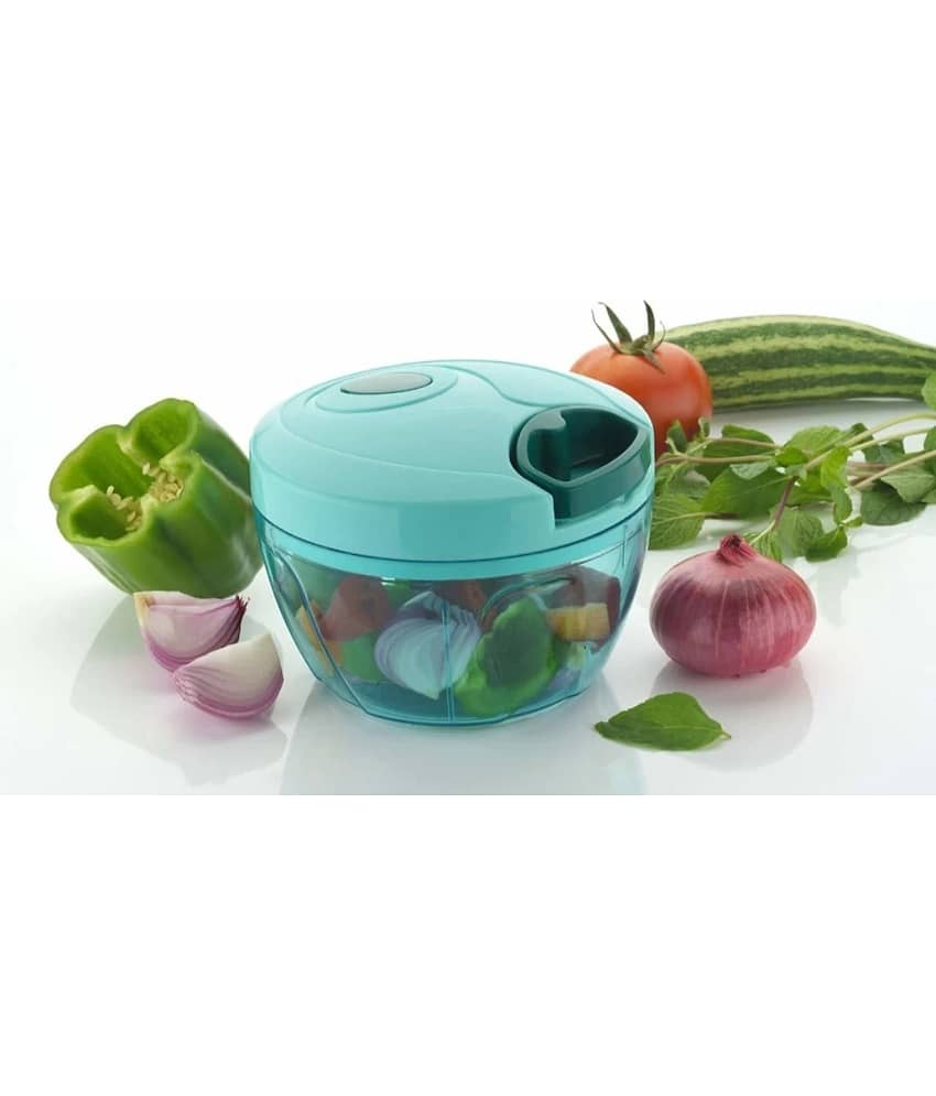 ULTIMATE SHOPPING NETWORK AK handy Chopper Blue Plastic Mannual Chopper 100 ml ( Pack of 1 )