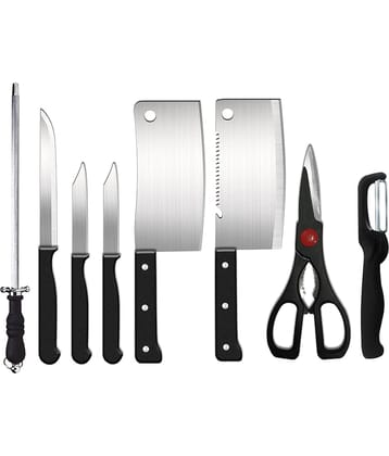Premium Stainless Steel Kitchen Knife Set (7-Pieces) with Scissor Peeler & Knives Sharper