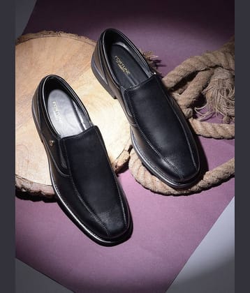 Liberty Black Men's Mocassin Formal Shoes