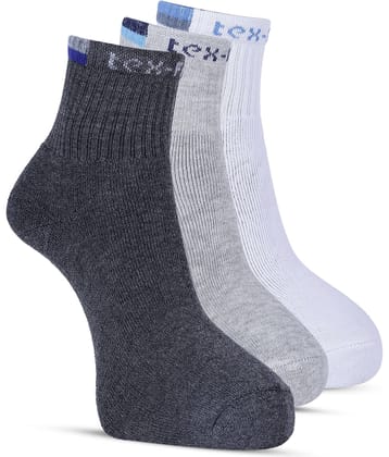 TF Pack of 3 Men's Terry Ankle Length Socks ( Multicolor )