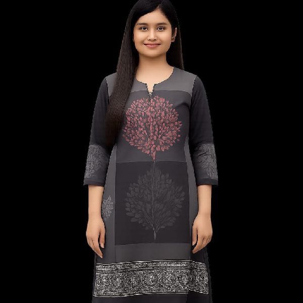 Black Womens Fashion Kurti