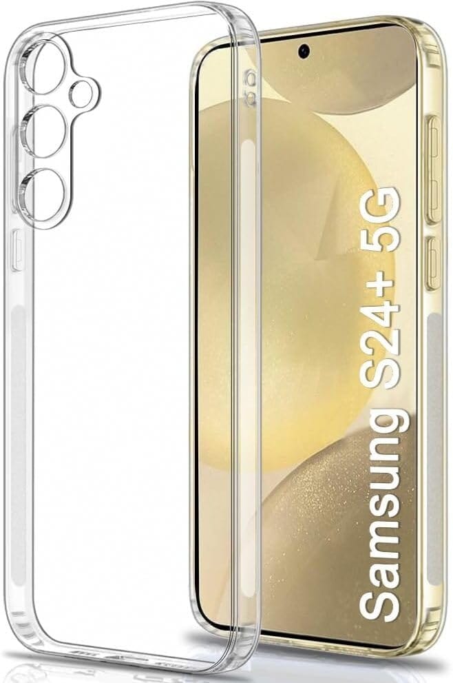 PLUGTECH TPU Ultra Hybrid Clear Camera Protection Back Cover Case for Samsung Galaxy S24 Plus