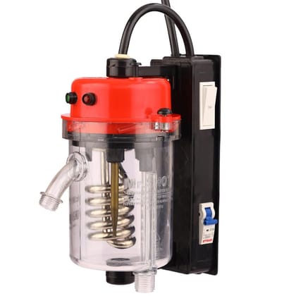 Mr.SHOT 2.O Vikram - Winner|Non-Flammable Transparent Wall|India'S 1St Polycarbonate Body Instant Water Heater Exclusively for Bathing|Dual Thermostat|Built With 16A Switch & Mcb|Red Mr.SHOT 2.O Vikram - Winner|Non-Flammable Transparent Wall|India'S 1St 
