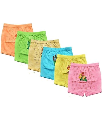 LITTLE PANDA Pack of 6 Boys Cotton Boxers ( Multi Color )