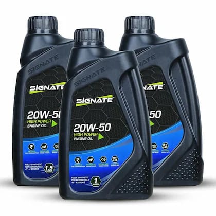 Signate 20w50 New Engine oil for street racing and motorcycle oil High Performance Engine Oil (3 L, Pack of 3)