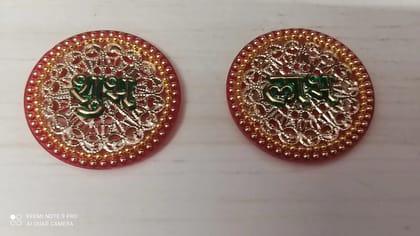 Shubh labh red colour
