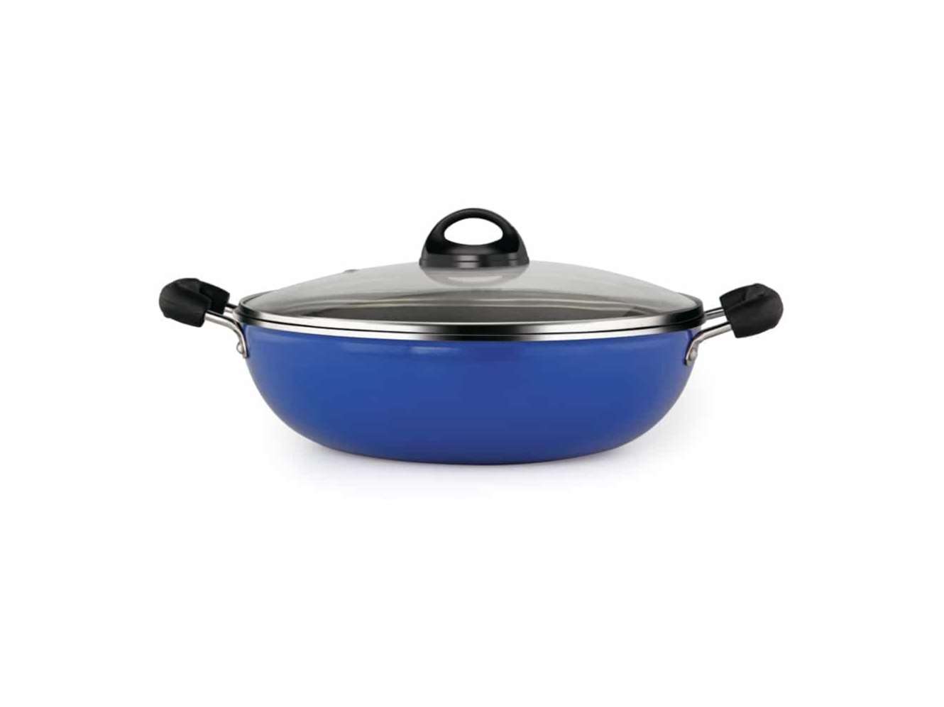 Premier Non Stick Kadai with Glass lid 24cm (Induction Bottom)