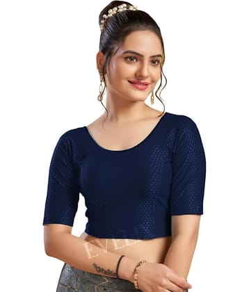 DELTIN HUB Beige Readymade without Pad Silk Blend Women's Blouse ( Pack of 1 )