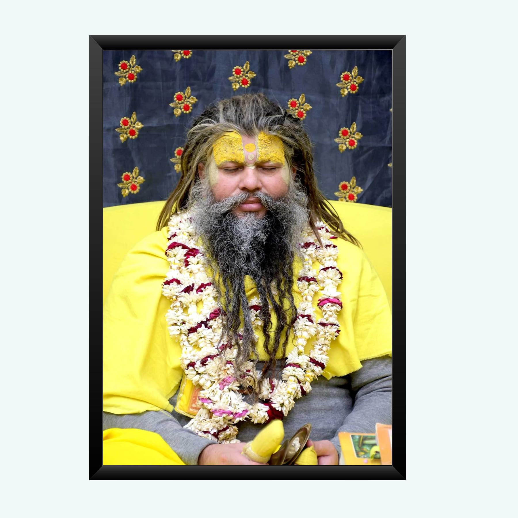 NOKKES Premanand Ji Maharaj Vrindavan Religious Photo frame 5X7 Inch Photo Frame_WEW60