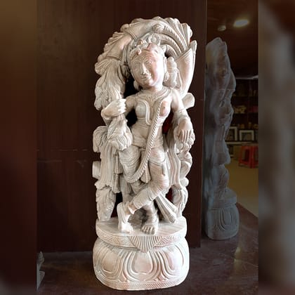 Nartaki Pink Stone Statue Nartaki Pink Stone Statue