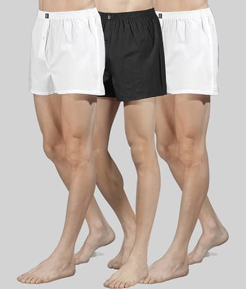 Dollar Pack of 3 Cotton Blend Boxers For Men's ( Multicolor )