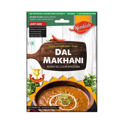 Nimkish Dal Makhani Ready to Cook Spice Mix | 60g | Onion Ginger Garlic Already in Mix | Himalayan Recipe