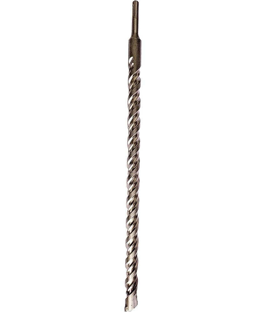 Steel (14 x 450mm) Cross Tip Plus Hammer Drill Bit (Silver)