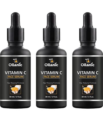Oilanic Vitamin C Face Serum-For Lightening & Brightening Face Serum 90 mL Pack of 3