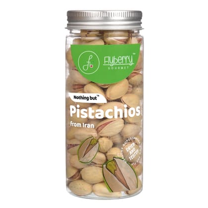 Flyberry Gourmet Premium Iranian Pistachios, 150g | Rich in Protein and Dietary Fibre