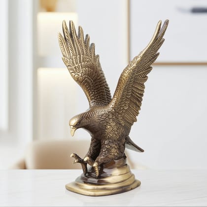 Brass Antique Showpiece Eagle Statue (ANMAS006 E)