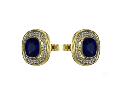 Regal Blue Stone Cufflinks Regal Blue Stone Cufflinks