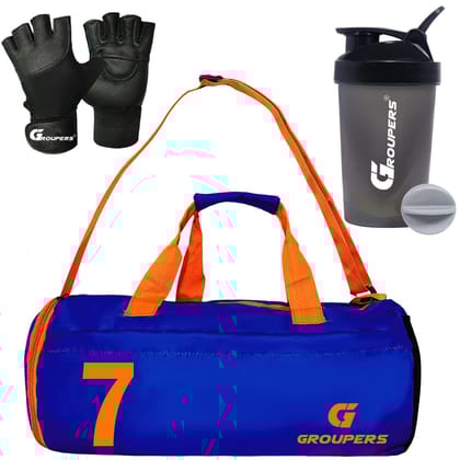 GROUPERS Duffel Bag l Gym Bags l Gym Shaker Bottle-400 ML Duffle Bags Travel GROUPERS Duffel Bag l Gym Bags l Gym Shaker Bottle-400 ML Duffle Bags Travel