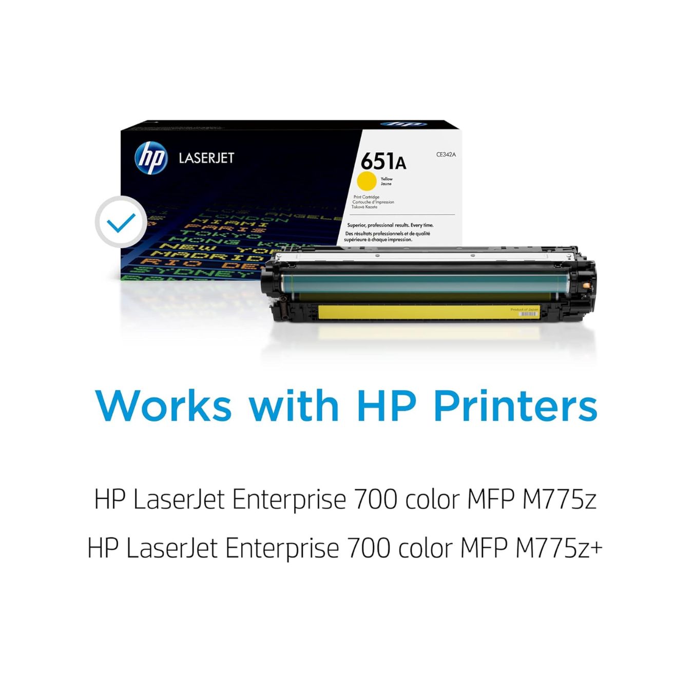 HP 651A Yellow Original LaserJet Toner Cartridge (CE342A)