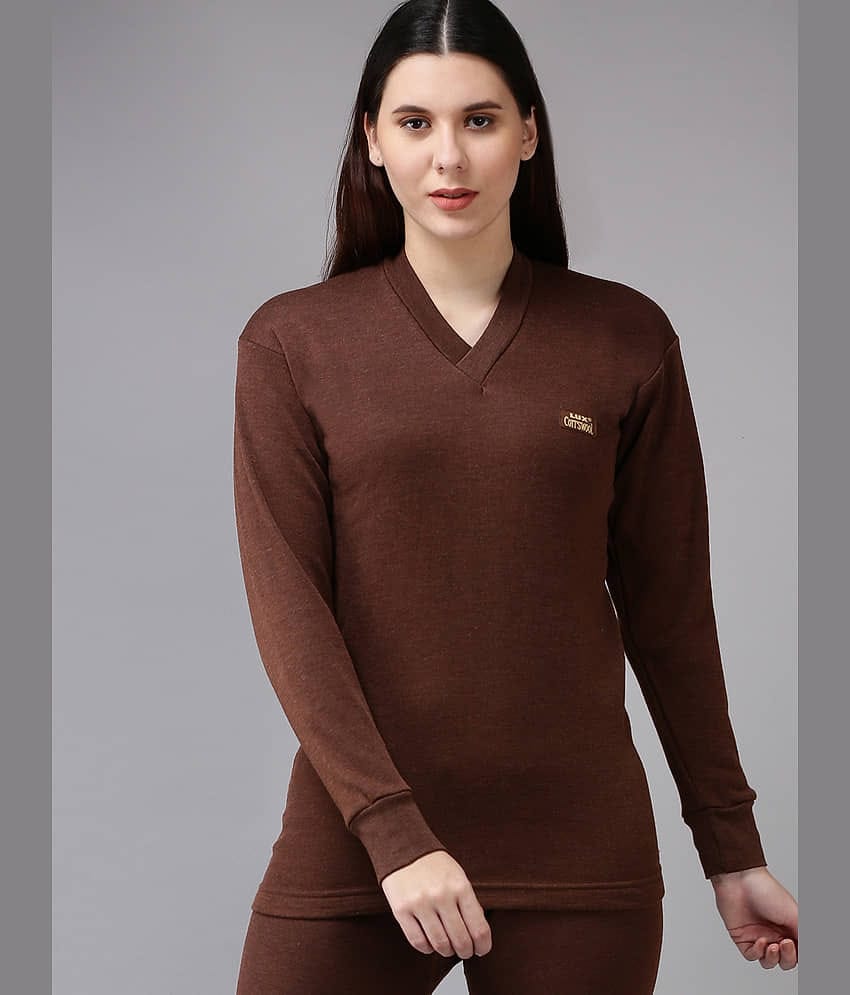 Lux Cottswool Cotton Blend Thermal Tops - Black Pack of 1