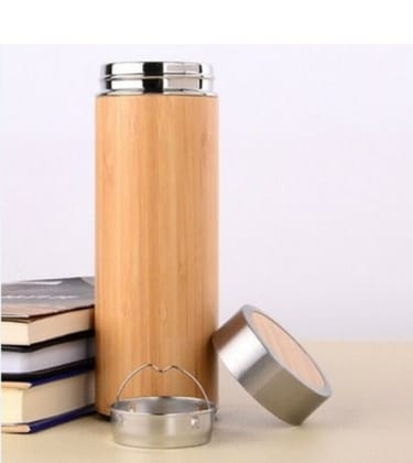 Stylish and Durable Bamboo Flask Ek1014 450 Ml