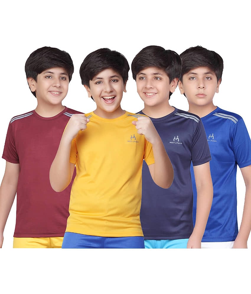 MIST N FOGG Pack of 2 Boys Polyester T-Shirt ( Multicolor )
