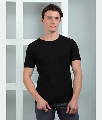 Dollar Cotton Regular Fit Solid Half Sleeves Men's Round T-Shirt - Purple ( Pack of 1 )