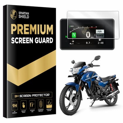 Spartan Shield Digital Meter Screen Guard For NEW 2025 HONDA SP 125 Bike || TFT Instrument Cluster Protector || Anti Scratch | HD Clarity || Display Speedometer Console Accessory [Not Tempered Glass] Transparent
