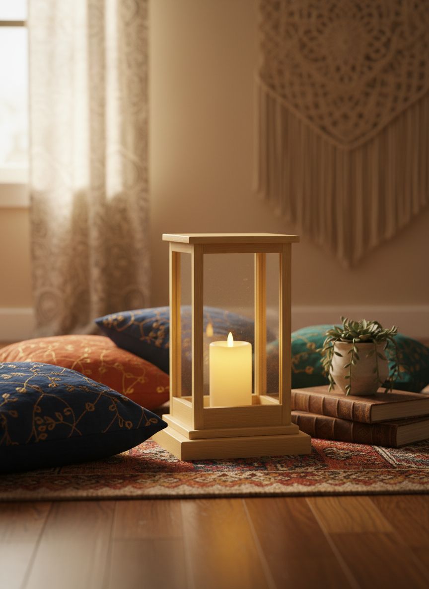 Dbeautify's MDF Glass-Panel Lantern