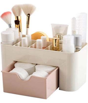 Tapixaa Plastic Cosmetic Make Up Organizer Drawer Stand Table Desktop Storage Space Saving