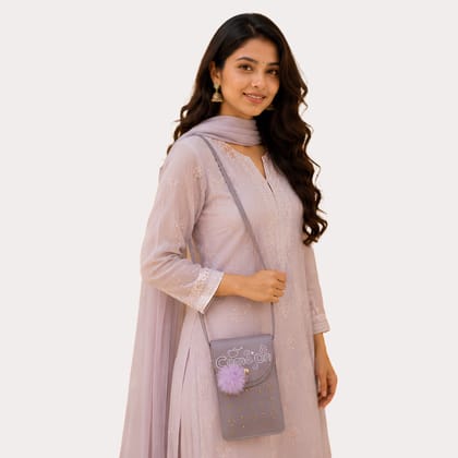 Midnight Charm Embellished Mobile Sling Bag Midnight Charm Embellished Mobile Sling Bag
