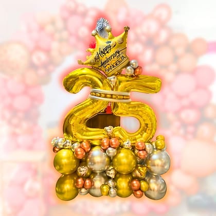 Balloon Bouquet - 25th Birthday