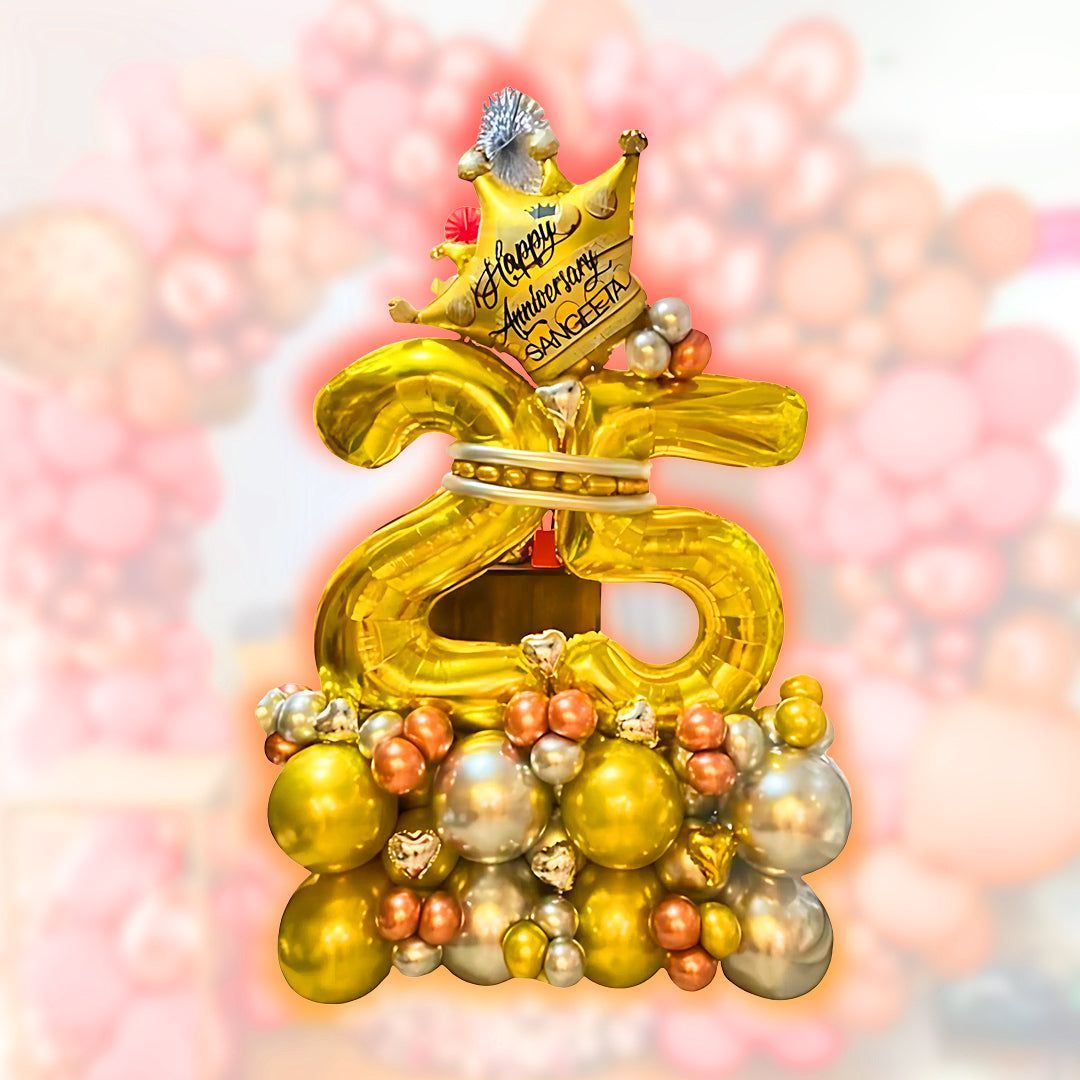 Balloon Bouquet - 25th Birthday