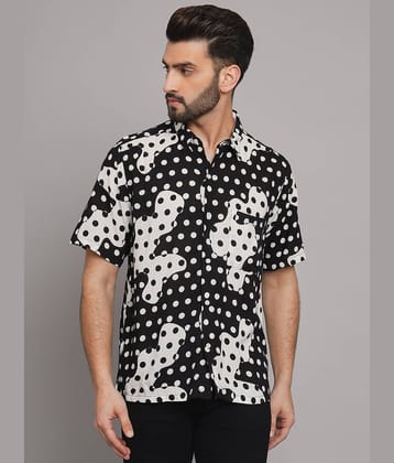 The Dry State - Black Rayon Regular Fit Men's Casual Shirt ( Pack of 1 )