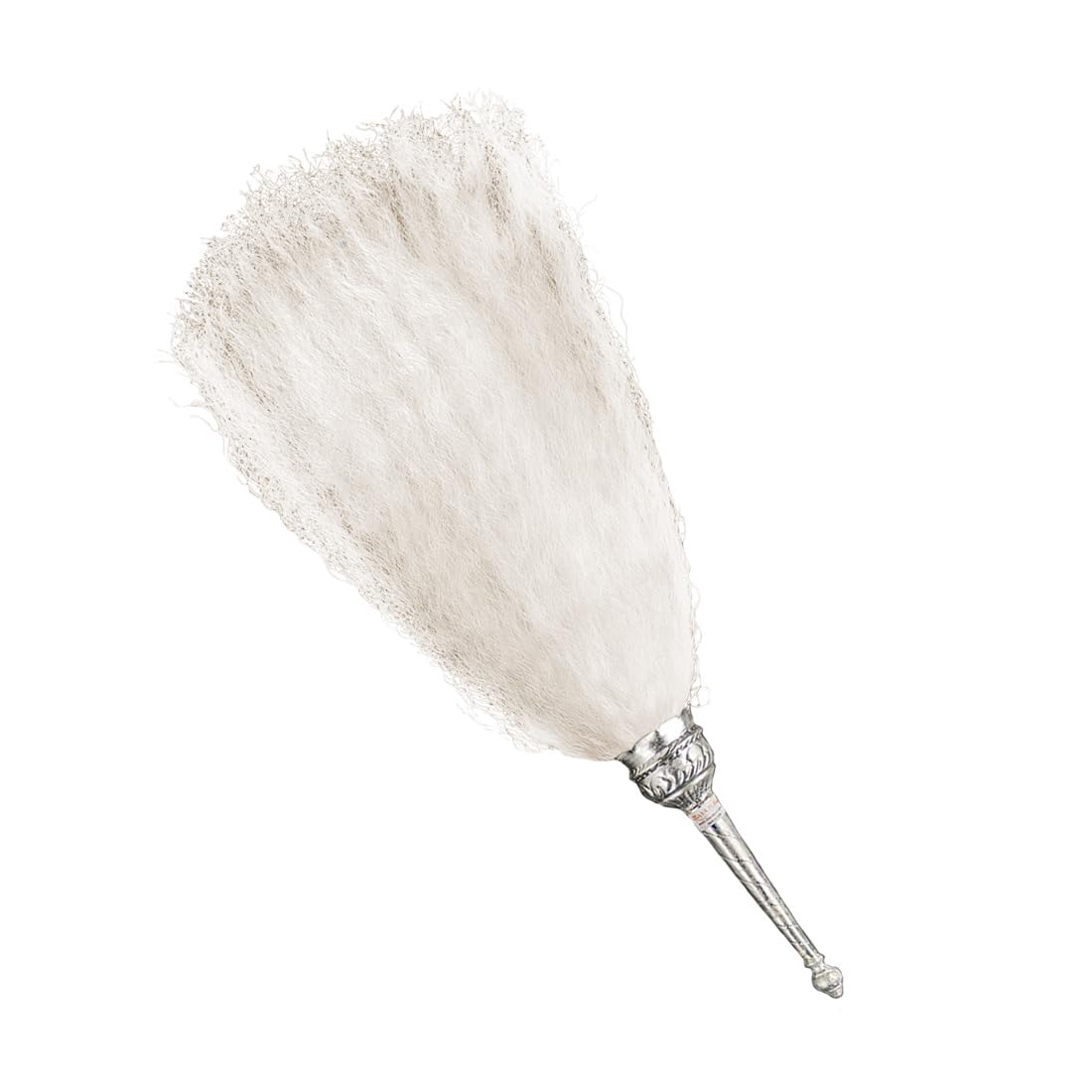 MAYAPURI Chaur Sahib Chaur/Chavar/Chawar Sahib for Mandir & Gurudwara Sahib for Pooja (Color-White) (Size-200gram)