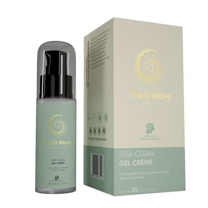The D Wave Sebi-Clean Gel Creme- 30 ML | Reduce Acne, Fade Dark Spots, Brighten Skin | Powerful Acne Treatment, Skin Illuminator & Skin Brightening