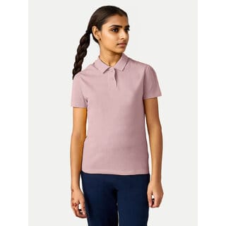 Girls Pink Polo  T-shirt