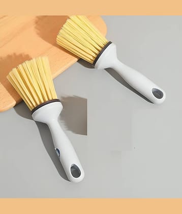 Multi Deal Multi-Purpose Short Handle Plastic Cleaning Brush for Kitchen, Sink, Bathroom & Household Use – 2 Pcs