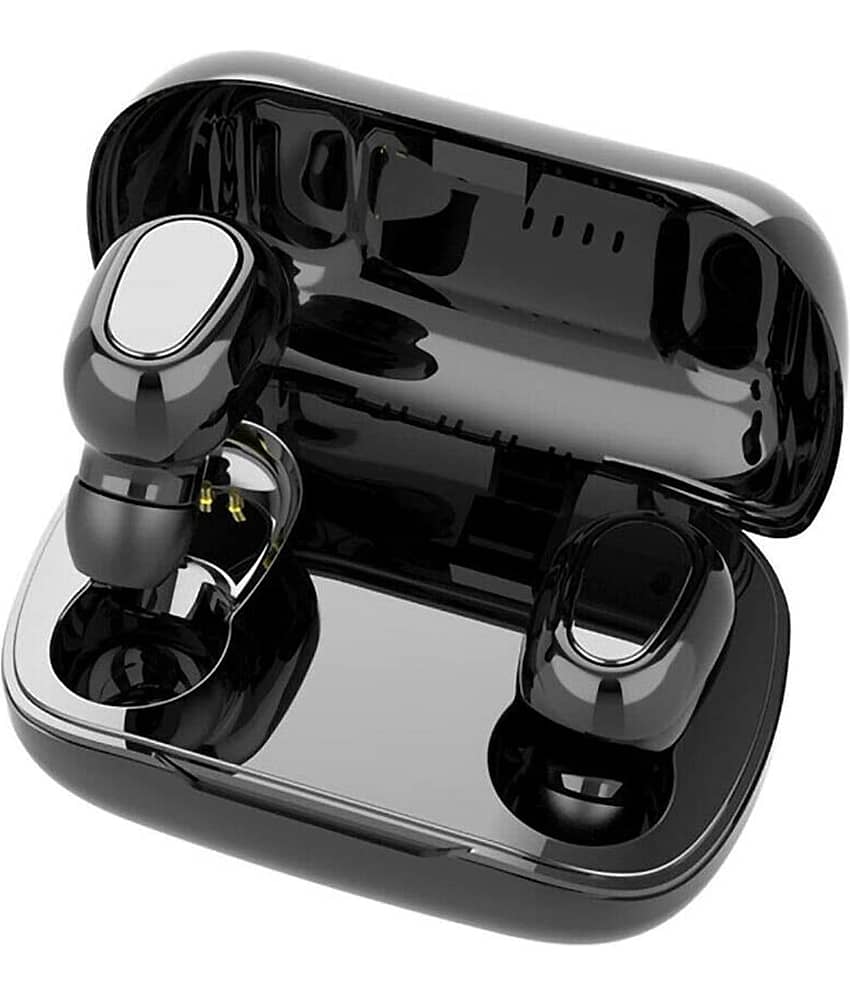 Neo L21 On Ear True Wireless (TWS) 20 Hours Playback IPX4(Splash & Sweat Proof) Active Noise cancellation -Bluetooth Black