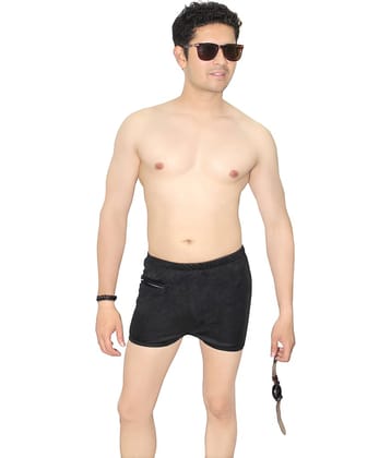 Goodluck Black Cotton Lycra Trunk
