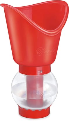 Wonder 3 IN 1 Steam Inhaler Sauna Regular Vaporizer (Red)