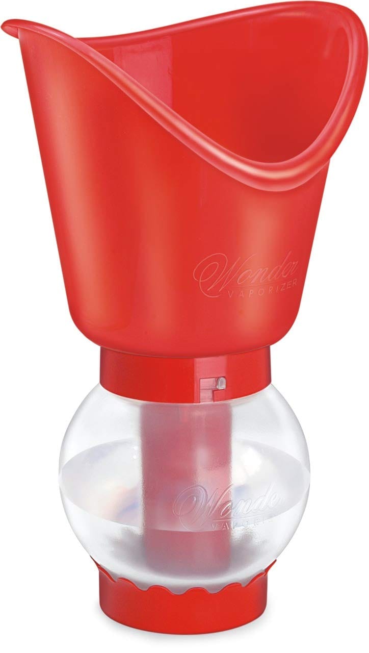 Wonder 3 IN 1 Steam Inhaler Sauna Regular Vaporizer (Red)