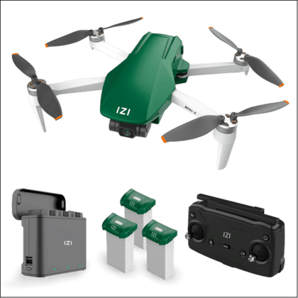 IZI Mini X Nano Fly More 4K Combo Drone – UHD 20MP, 93-min Flight, GPS