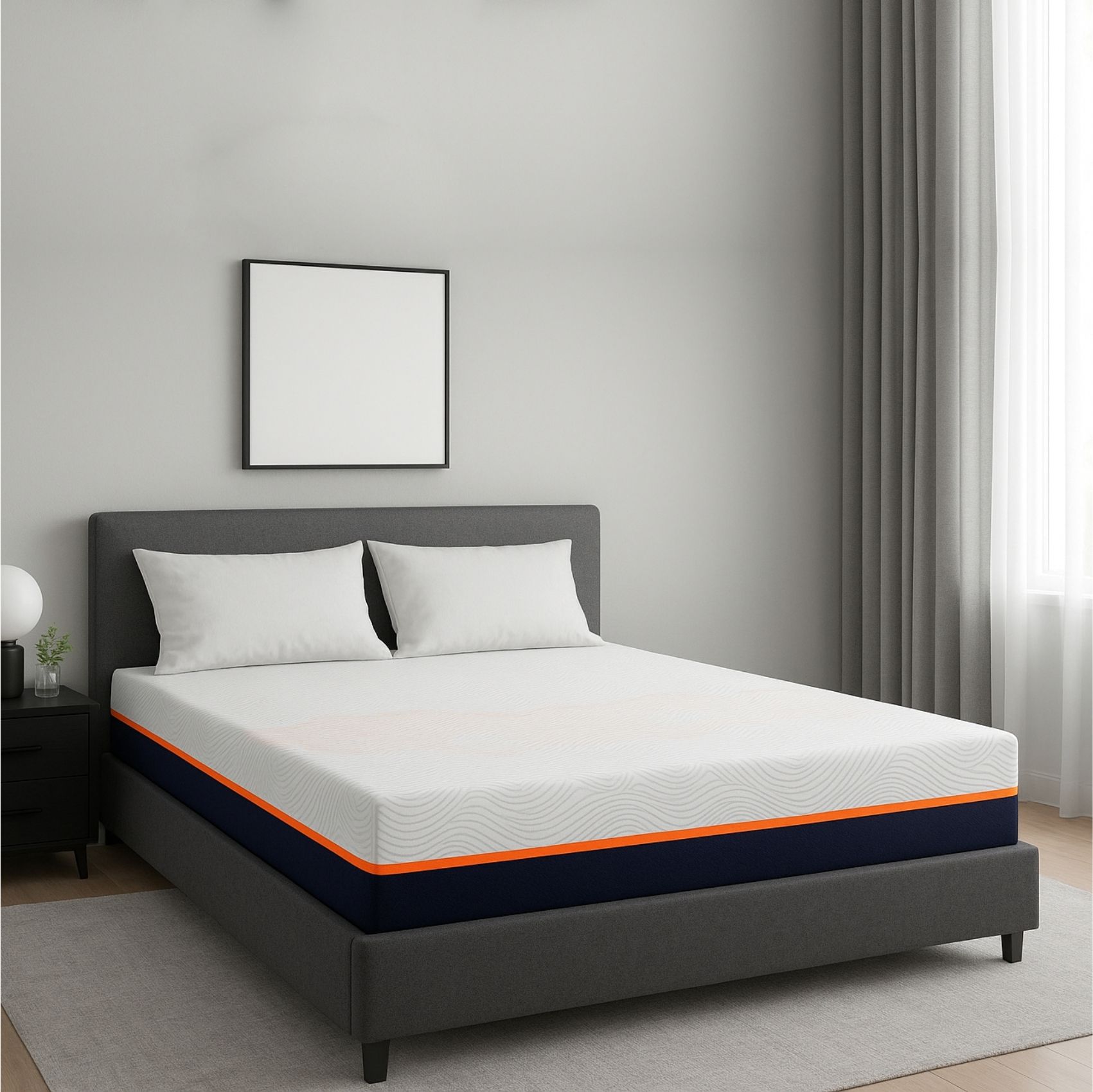 Coirfit HR Luxe With NIVF Technology 5 Inch King Size Memory Foam Mattress (72X70 Inches), Both Side Quilted, Soft Relax Comfort, with HR Foam Foam| 11-Year Warranty