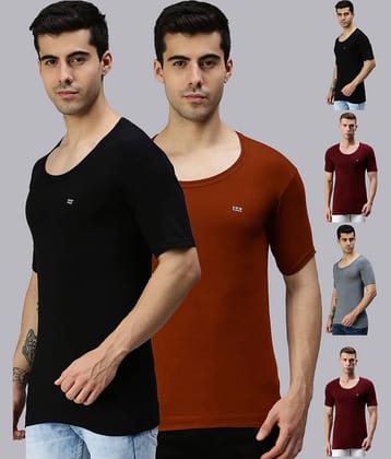 Pack of 6 Lux Cozi - Multi Cotton Blend Men's Vest